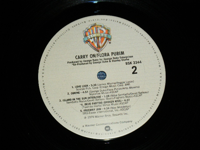画像: FLORA PURIM - CARRY ON :Produced by GEORGE DUKE( Ex/Ex++ ) / 1979 US AMERICA ORIGINAL Used LP