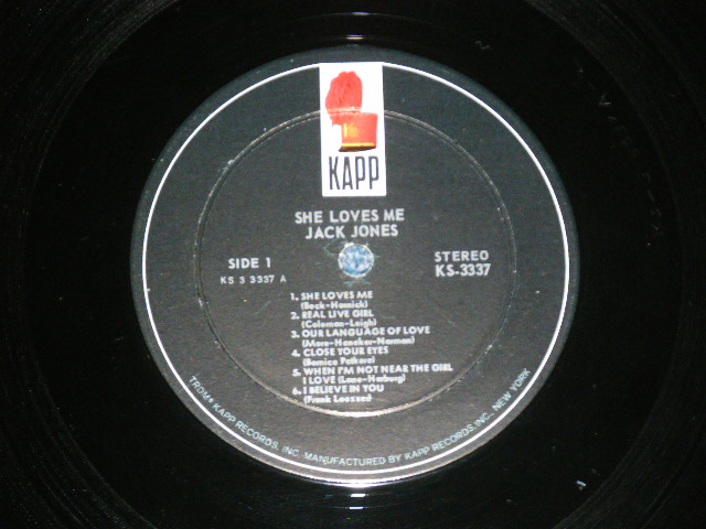 画像: JACK JONES - SHE LOVES ME  ( Ex+, Ex-/Ex+++) / 1963 US AMERICA ORIGINAL STEREO  Used LP 