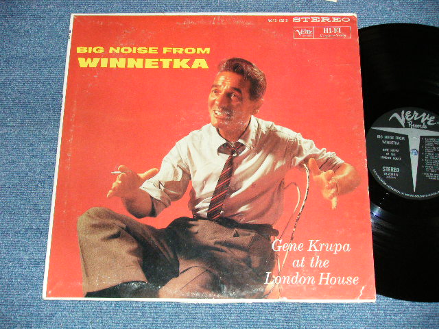 画像1: GENE KRUPA - BIG NOISE FROM WINNETKA :GENE KRUPA at the LONDON HOUSE ( Ex/Ex+++) / 1961 US AMERICA "2nd Press Label" STEREO LP