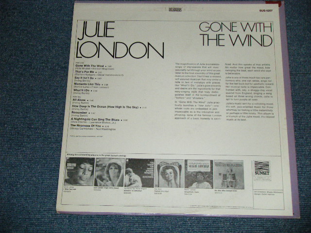 画像: JULIE LONDON - GONE WITH THE WIND (Ex++/Ex+++) /1968? US AMERICA ORIGINAL STEREO Used LP