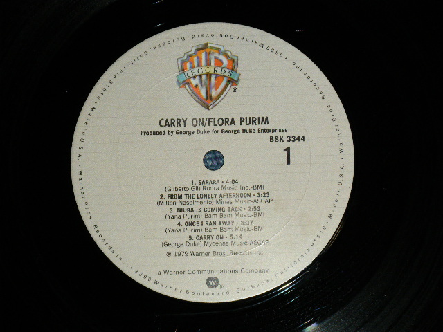 画像: FLORA PURIM - CARRY ON :Produced by GEORGE DUKE( Ex/Ex++ ) / 1979 US AMERICA ORIGINAL Used LP