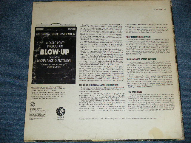 画像: "BLOW-UP" ost Sound Track (The YARDBIRDS,HERBIE HANCOCK,TOMORROW) (Ex/Ex++)  / 1967 US AMERICA ORIGINAL STEREO Used LP 