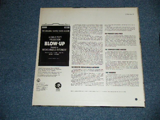 画像: "BLOW-UP" ost Sound Track (The YARDBIRDS,HERBIE HANCOCK,TOMORROW) (Ex+++/Ex+++)  / 1967 US AMERICA ORIGINAL MONO Used LP 