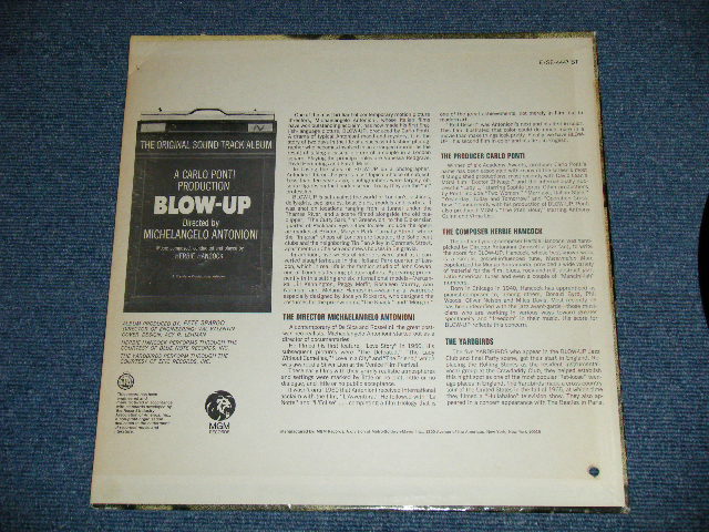 画像: "BLOW-UP" ost Sound Track (The YARDBIRDS,HERBIE HANCOCK,TOMORROW) (Ex++/Ex+++)  / 1967 US AMERICA ORIGINAL MONO Used LP 