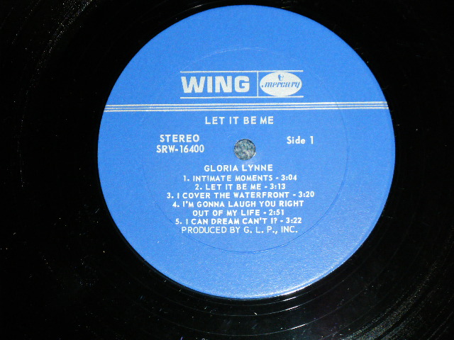 画像: GLORIA LYNNE - LET IT BE ME ( Ex+/Ex+++ ) /  US AMERICA  STEREO  Used LP