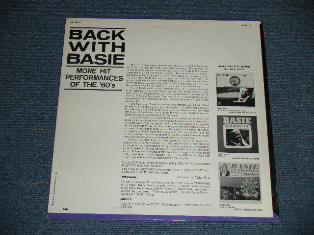 画像: COUNT BASIE - BACK WITH BASIE:MORE HIT PERFORMANCES OF THE '60's ( Ex++/Ex+,Ex+++ A-2&3 : SCRATCHES)   / 1964 US AMERICA ORIGINAL STEREO Used LP  