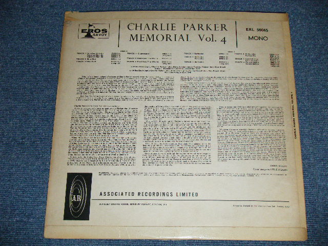 画像: CHARLIE PARKER - MEMORIAL VOL.4 ( Ex+/Ex+++) / 1960's  UK ENGLAND  ORIGINAL  MONO Used LP 