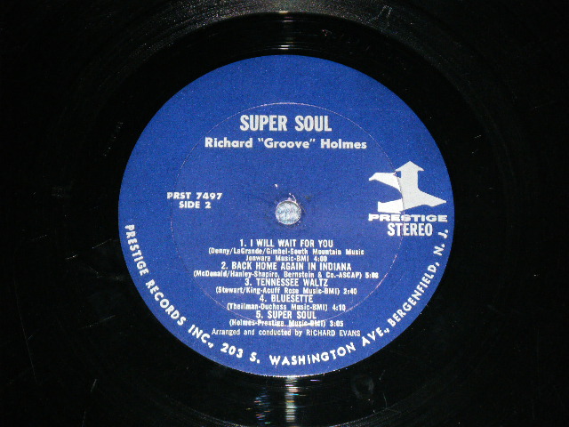 画像: RICHARD "GROOVE" HOLMES - SUPER SOUL  ( Ex++,Ex+/Ex+ Looks:Ex- )   / 1967 US AMERICA ORIGINAL "1st Press 'TRIDENT' on Right "Label STEREO Used LP  