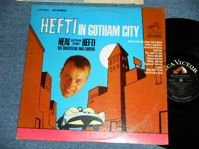 画像1: NEAL HEFTI AND HIS ORCHESTRA AND CHORUS   -  HEFTI  IN GOTHAM CITY ( Ex+/Ex+ Looks: Ex+++)  / 1966 US AMERICA ORIGINAL STEREO  Used  LP 