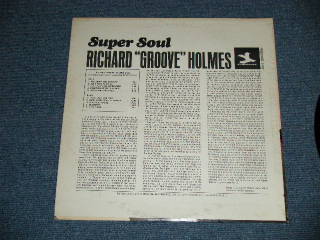 画像: RICHARD "GROOVE" HOLMES - SUPER SOUL  ( Ex++,Ex+/Ex+ Looks:Ex- )   / 1967 US AMERICA ORIGINAL "1st Press 'TRIDENT' on Right "Label STEREO Used LP  
