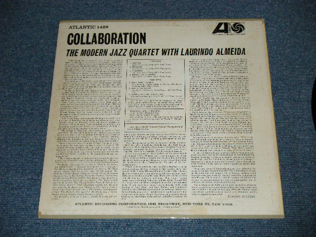 画像: MJQ MODERN JAZZ QUARTET with LAURINDO ALMEIDA  - COLLABORATION ( Ex++,Ex+/Ex Looks:Ex+ )   / 1964 US AMERICA ORIGINAL "RED & PURPLE Label" MONO Used LP 