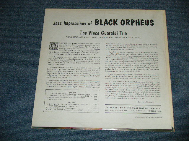 画像: VINCE GUARALDI  - JAZZ IMPRESSIONS OF BLACK ORPHEUS : CAST YOUR FATE TO THE WIND ~THE ORIGINAL HIT~ (MINT-/Ex+++) / 1962 US AMERICA   "BLUE  with GOLD PRINT Label" STEREO  Used LP  