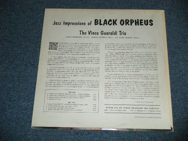 画像: VINCE GUARALDI  - JAZZ IMPRESSIONS OF BLACK ORPHEUS : CAST YOUR FATE TO THE WIND ~THE ORIGINAL HIT~  ( Ex+/Ex+++ ) / 1962 US AMERICA   "BLUE  with GOLD PRINT Label" STEREO  Used LP  