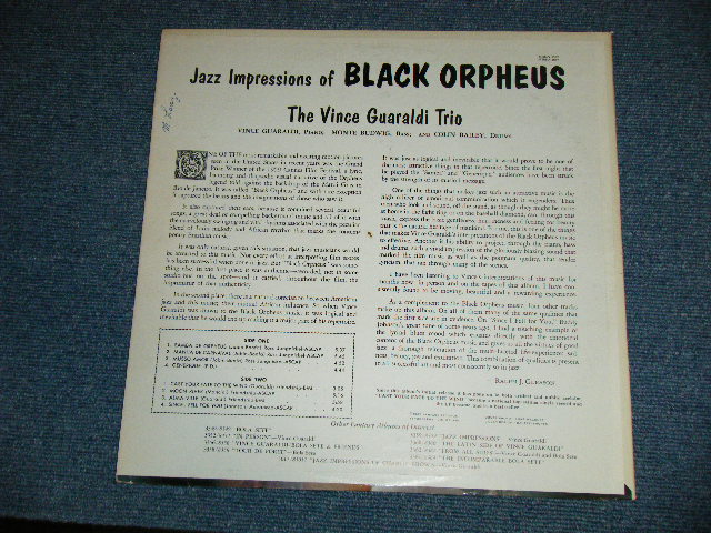 画像: VINCE GUARALDI  - JAZZ IMPRESSIONS OF BLACK ORPHEUS : CAST YOUR FATE TO THE WIND ~THE ORIGINAL HIT~  ( Ex+++,Ex++/MINT- ) / 1962 US AMERICA   "MAROON  with GOLD PRINT Label" STEREO  Used LP  
