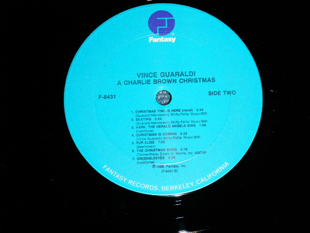 画像: VINCE GUARALDI TRIO - A CHARLIE BROWN CHRISTMAS ( MINT/MINT )  / 1988  US AMERICA REISSUE Used   LP 