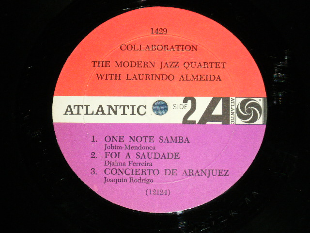 画像: MJQ MODERN JAZZ QUARTET with LAURINDO ALMEIDA  - COLLABORATION ( Ex++,Ex+/Ex Looks:Ex+ )   / 1964 US AMERICA ORIGINAL "RED & PURPLE Label" MONO Used LP 