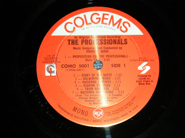 画像: THE PROFESSIONALS - ost - MAURICE JARRE (Ex++/Ex+++ Looks:Ex++)  / 1966 US AMERICA ORIGINAL MONO Used LP 