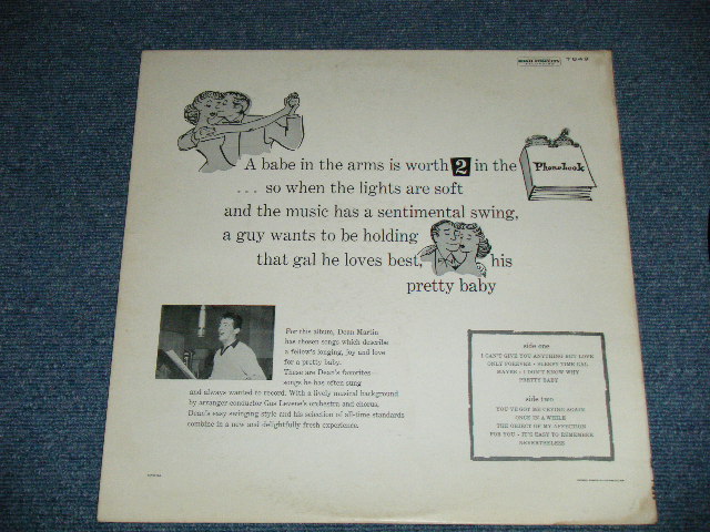 画像: DEAN MARTIN - PRETTY BABY ( Ex+++/Ex++ )  / 1960 US AMERICA  2nd Press "BLACK with RAINBOW RING Label" Used LP  LP  