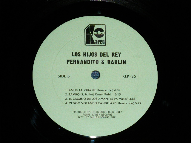 画像: LOS HIJOS DEL REY ( MEXICAN POP ) - FERNANDITO & RAULIN  ( MINT-/MINT-)  / 1978 US AMERICA ORIGINAL Used LP 