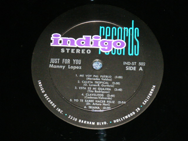 画像: MANNY LOPEZ - JUST FOR YOU ( MINT-/MINT- ) / 1960's  US AMERICA ORIGINAL STEREO Used  LP  