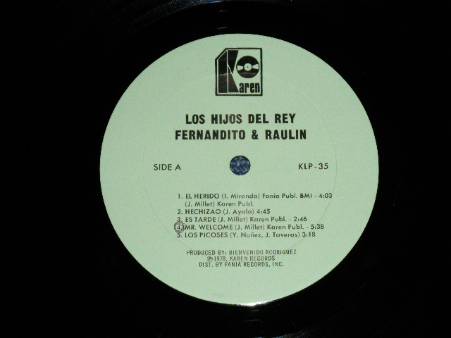 画像: LOS HIJOS DEL REY ( MEXICAN POP ) - FERNANDITO & RAULIN  ( MINT-/MINT-)  / 1978 US AMERICA ORIGINAL Used LP 