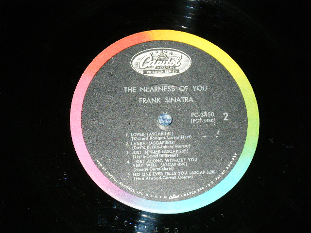 画像: FRANK SINATRA -  THE NEARLESS OF YOU ( Ex+++/Ex++ Looks:Ex+++ ) / US MERICA REISSUE   Used LP 