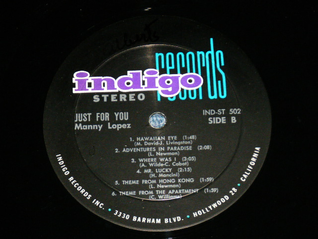 画像: MANNY LOPEZ - JUST FOR YOU ( MINT-/MINT- ) / 1960's  US AMERICA ORIGINAL STEREO Used  LP  