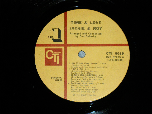 画像: JACKIE CAIN & ROY KRAL - TIME & LOVE ( Ex+++/MINT-)  / 1972  US AMERICA  ORIGINAL Used  LP
