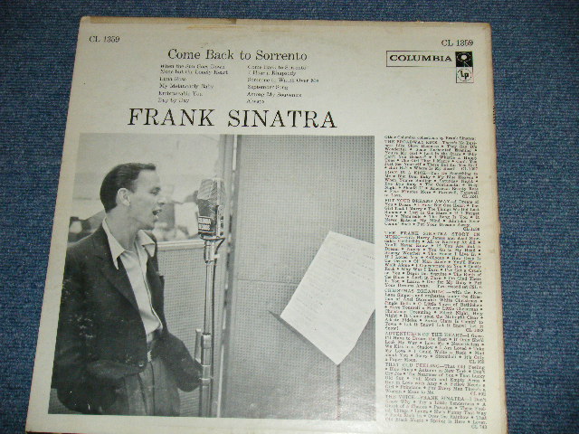 画像: FRANK SINATRA -  COME BACK TO SORENNTO  ( Ex+/Ex++ )  / 1959  US AMERICA  ORIGINAL  "6 EYE'S LABEL" MONO Used LP 