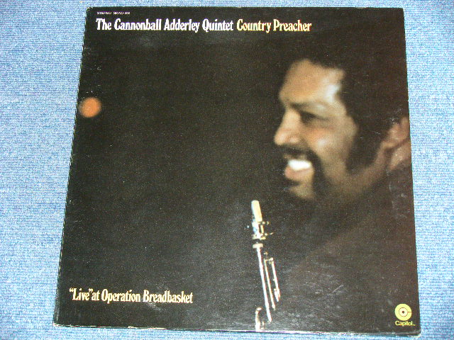 画像: The CANNONBALL ADDERLEY QUINTET  COUNTRY PREACHER  (Ex++/Ex+++ )  / 1970 US AMERICA ORIGINAL "LIME GREEN with Purple 'C' Logo on Top"  Label  Used LP 