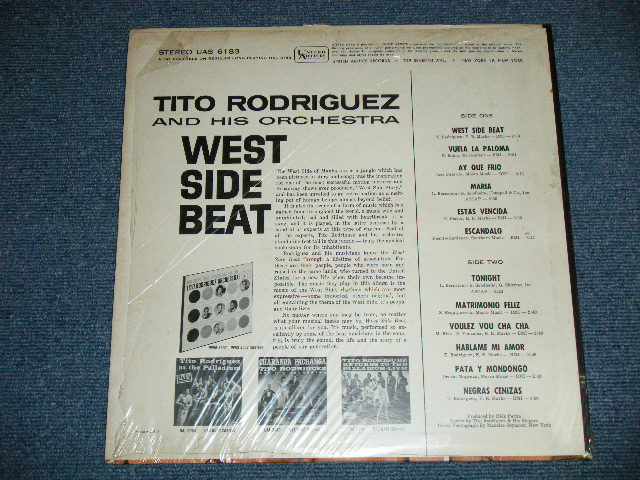 画像: TITO RODRIGUEZ Orchestra - WEST SIDE BEAT  (Ex+++/Ex+++)   / 1960's US AMERICA ORIGINAL  STEREO   Used LP 