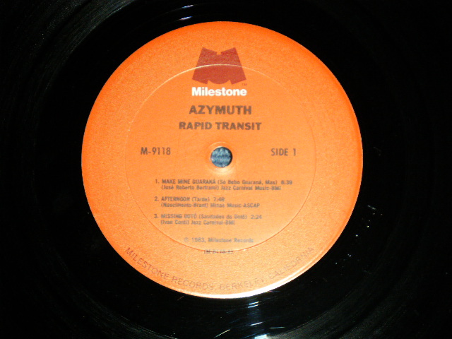画像: AZYMUTH -  RAPID TRANSIT ( Ex++/MINT- )  / 1983 US AMERICA ORIGINAL   Used   LP