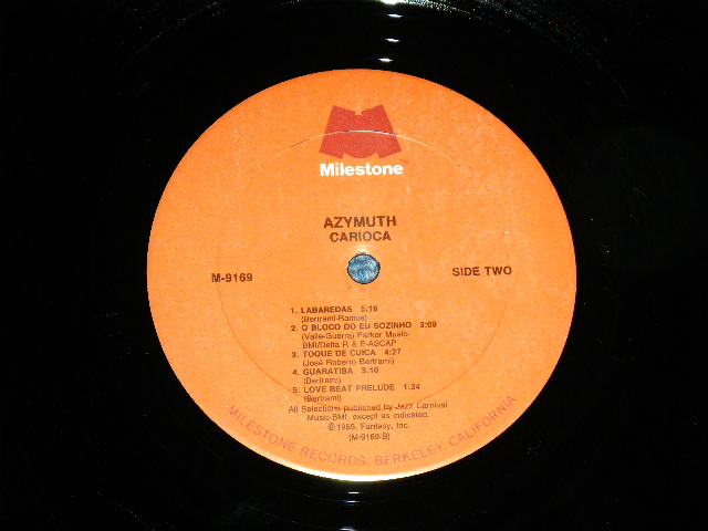 画像: AZYMUTH - CARIOCA  ( Ex++/MINT- )  / 1989 US AMERICA ORIGINAL   Used   LP
