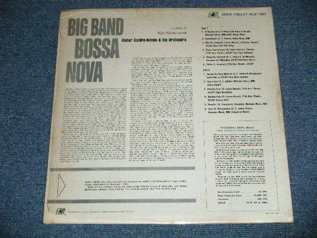 画像: OSCAR CASTRO-NEVES & His ORCHESTRA  - BIG BAND BOSSA NOVA   (Ex+++/Ex+++ B-4:EX)   / 1962 US AMERICA ORIGINAL  STEREO   Used LP 