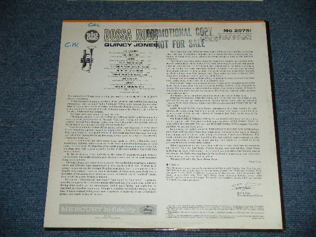 画像: QUINCY JONES - BIG BAND BOSSA NOVA  ( Ex++/Ex+++ )  / 1962 US AMERICA OIGINAL "PROMO STAMP" MONO Used  LP 