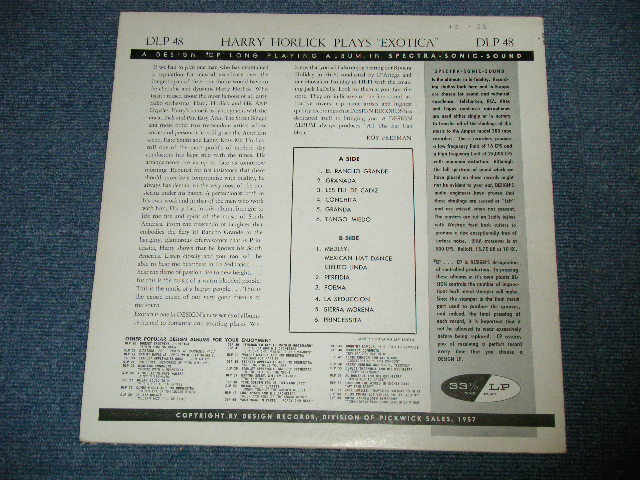 画像: HARRY HORLICK and His ORCHESTRA - EXOTICA  ( Ex++/Ex++)   / 1957 US AMERICA ORIGINAL MONO Used   LP  