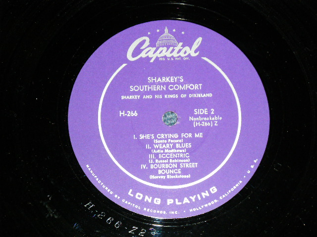 画像: SHARKEY'S & HIS KINGS OF DIXIE LAND - SHARKEY'S SOUTHERN COMFORT  ( Ex+++/Ex++)  / 1955 US AMERICA ORIGINAL MONO  Used LP 
