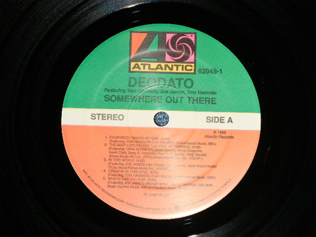画像: DEODATO - SOMEWHERE OUT THERE ( Ex++/MINT- ) / 1989 US AMERICA ORIGINAL "PROMO" Used  LP 