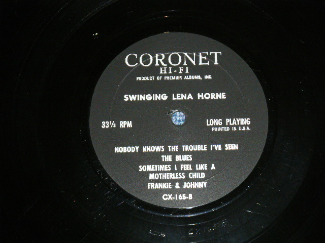 画像: LENA  HORNE -  SWINGING   ( MINT-/MINT-  )    / 1960's  US AMERICA ORIGINAL   Used LP 