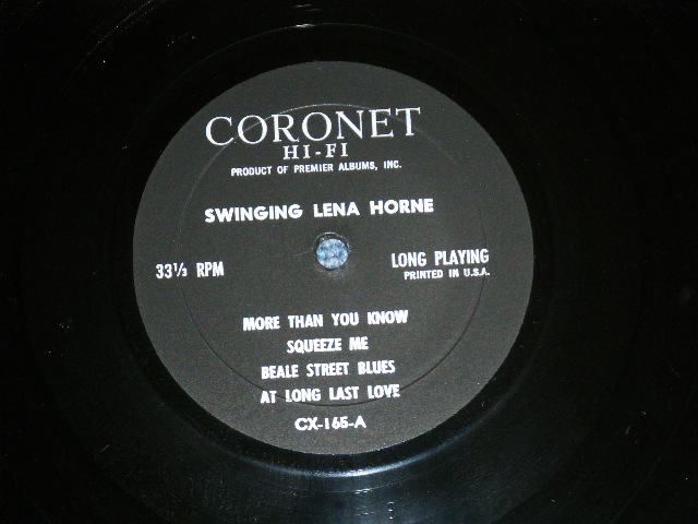 画像: LENA  HORNE -  SWINGING   ( MINT-/MINT-  )    / 1960's  US AMERICA ORIGINAL   Used LP 