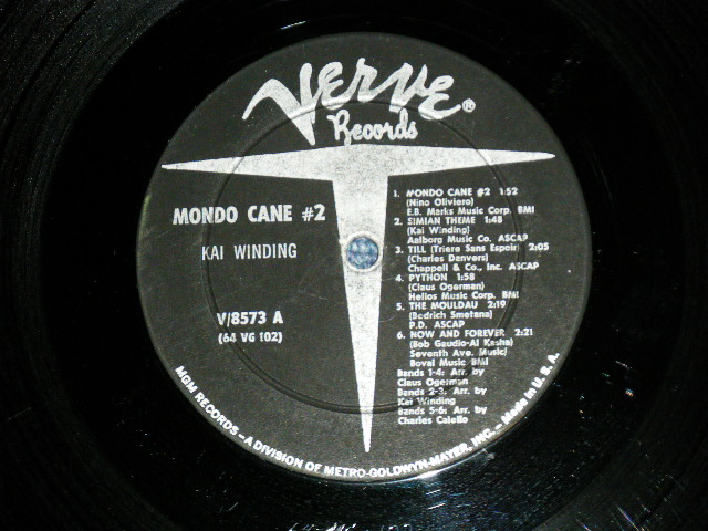 画像: KAI WINDING - MONDO CANE #2 ( Ex++/Ex+ Looks: VG+++ ) / 1964 US AMERICA  ORIGINAL MONO Used LP  