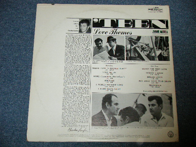 画像: JIMMIE HASKELL and His ORCHESTRA - TEEN LOVE THEMES  ( Ex+/Ex+++ Looks: Ex++)   / 1962S US AMERICA ORIGINAL 1st Press  'BLACK with COLOR Band Label' MONO Used LP  