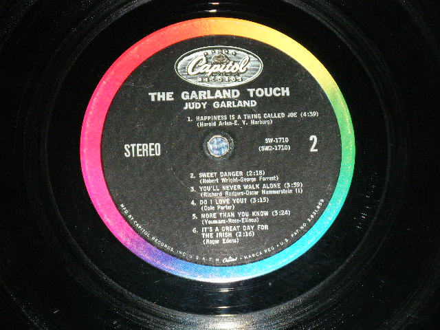 画像: JUDY GARLAND - THE GARLAND TOUCH ( Ex/Ex+ )  / 1967 US AMERICA ORIGINAL "BLACK with RAINBOW Ring Label" STEREO Used LP  