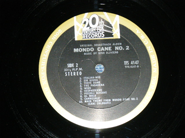 画像: OST / MUSIC BY  NINO OLIVIERO - MONDO CANE NO.2 ( Ex+/Ex++) / 1964 US ORIGINAL STEREO  Used LP
