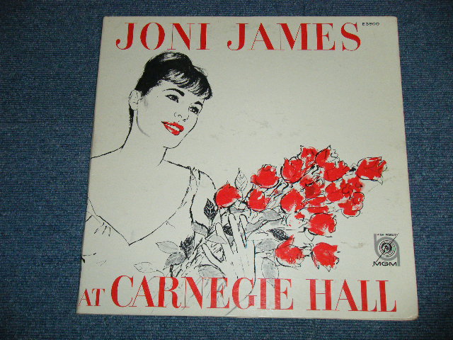 画像: JONI JAMES - AT CARNEGIE HALL ( Ex+++/Ex+++ Looks: Ex++ )  / 1959 US AMERICA ORIGINAL 1st Press "Black Label"  MONO Used LP