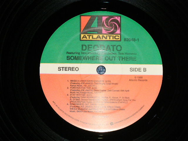 画像: DEODATO - SOMEWHERE OUT THERE ( Ex++/MINT- ) / 1989 US AMERICA ORIGINAL "PROMO" Used  LP 