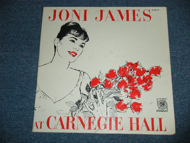 画像: JONI JAMES - AT CARNEGIE HALL ( Ex++/Ex+++ Looks: Ex+ )  / 1959 US AMERICA ORIGINAL 1st Press "Black Label"  MONO Used LP