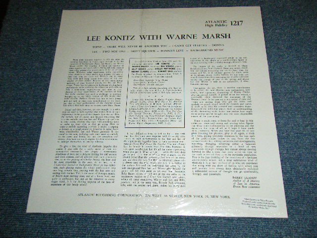 画像: LEE KONITZ -  WITH WARNE MARSH  ( SEALED)   /  US AMERICA   REISSUE " Brand New SEALED" LP