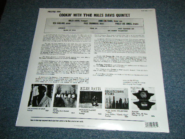 画像: THE  MILES DAVIS QUINTET    - COOKIN'  WITH  ( SEALED ) /  US AMERICA  Reissue RE-PRESS "Brand New Sealed" 