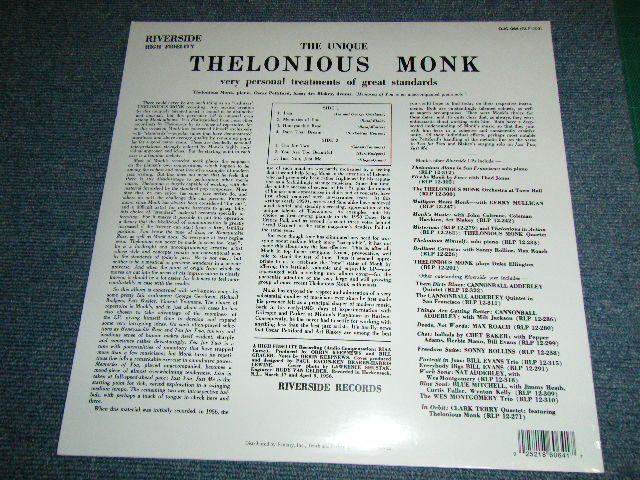 画像: THELONIOUS MONK - THE UNIQUE ( SEALED ) / US AMERICA Reissue RE-PRESS "Brand New Sealed"